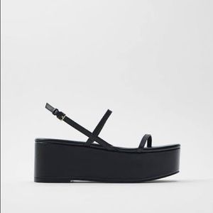 Black platform sandals/heels